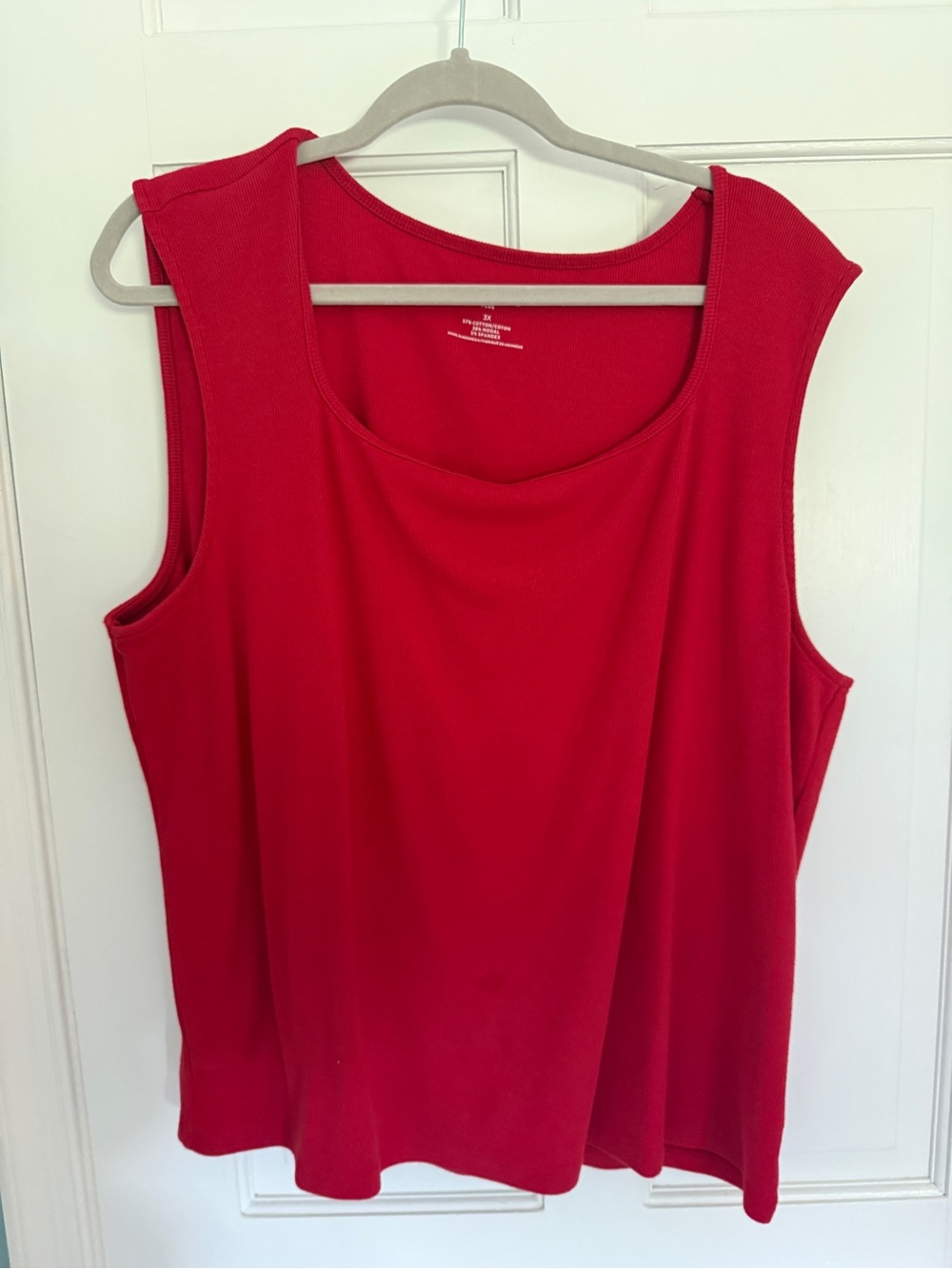 Talbots Red Women's Sleeveless Scoop Neck Top